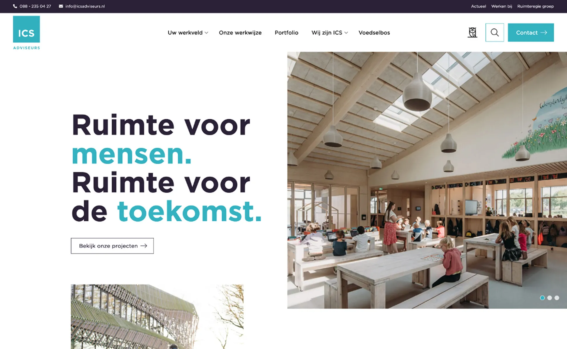 ICSadviseurs - homepage website