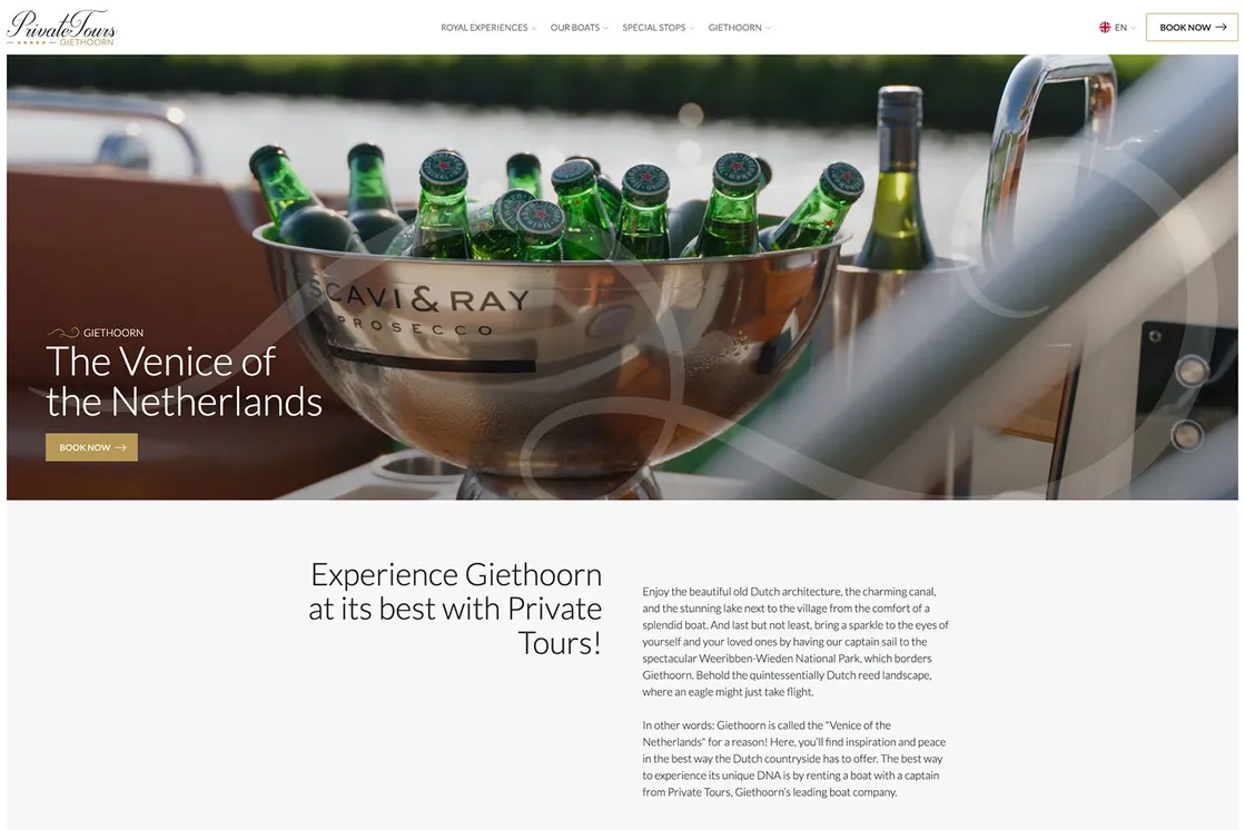 Private Tours Giethoorn homepage