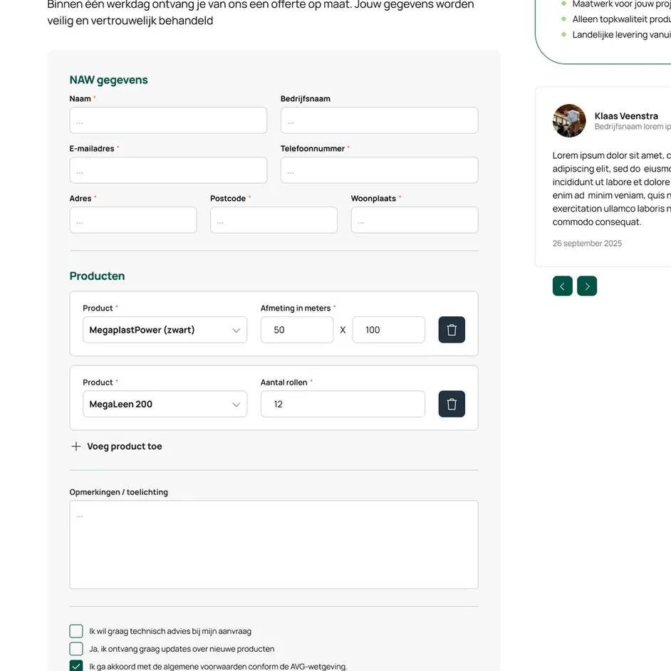Visscher Holland offerte