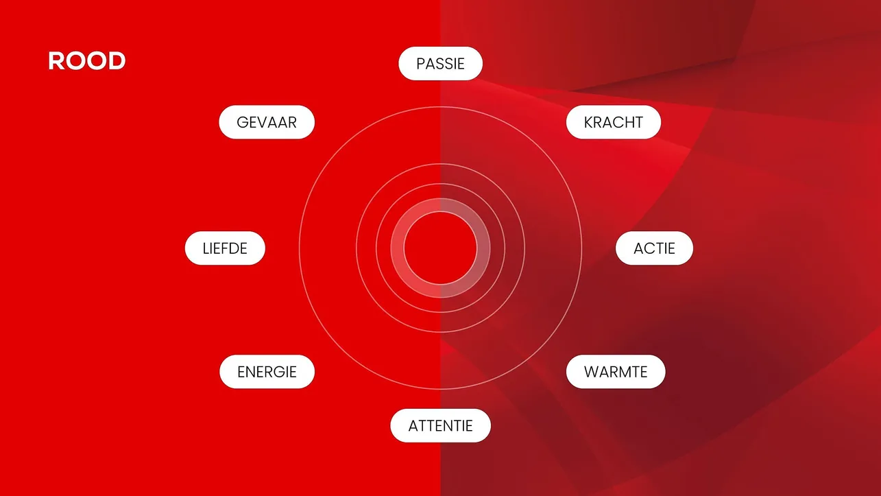 Kleuren psychologie rood