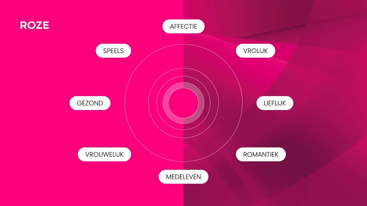 Kleuren psychologie roze