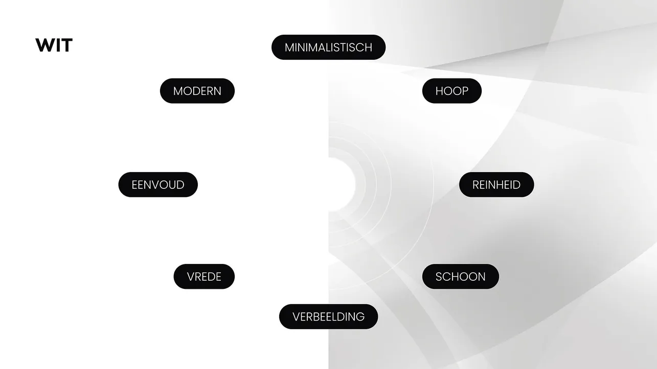 Kleuren psychologie wit